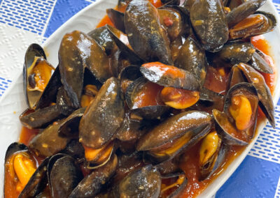 Mejillones picantitos.