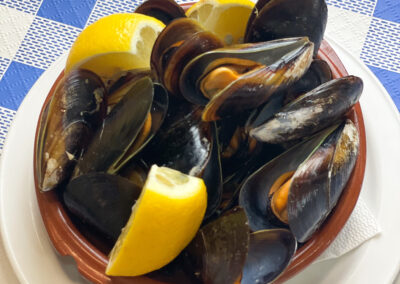 Mejillones al vapor